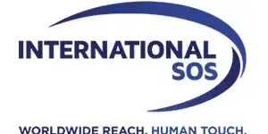 <p>Imagen del logotipo de International SOS, compañía de seguros médicos internacional con cobertura de asistencia médica en la Clínica Universidad de Navarra &nbsp;</p>