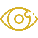 Icono dorado de un ojo