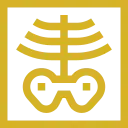 Icono dorado de una radiografía de tórax y pelvis