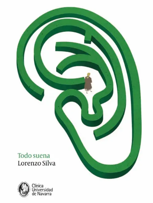 <p>Imagen de la portada del libro "Todo suena" escrito por Lorenzo Silva, dentro de la colección "Historias de la Clínica"</p>
