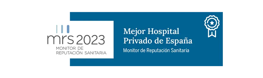 Sello MRS. Mejor Hospital Privado de España